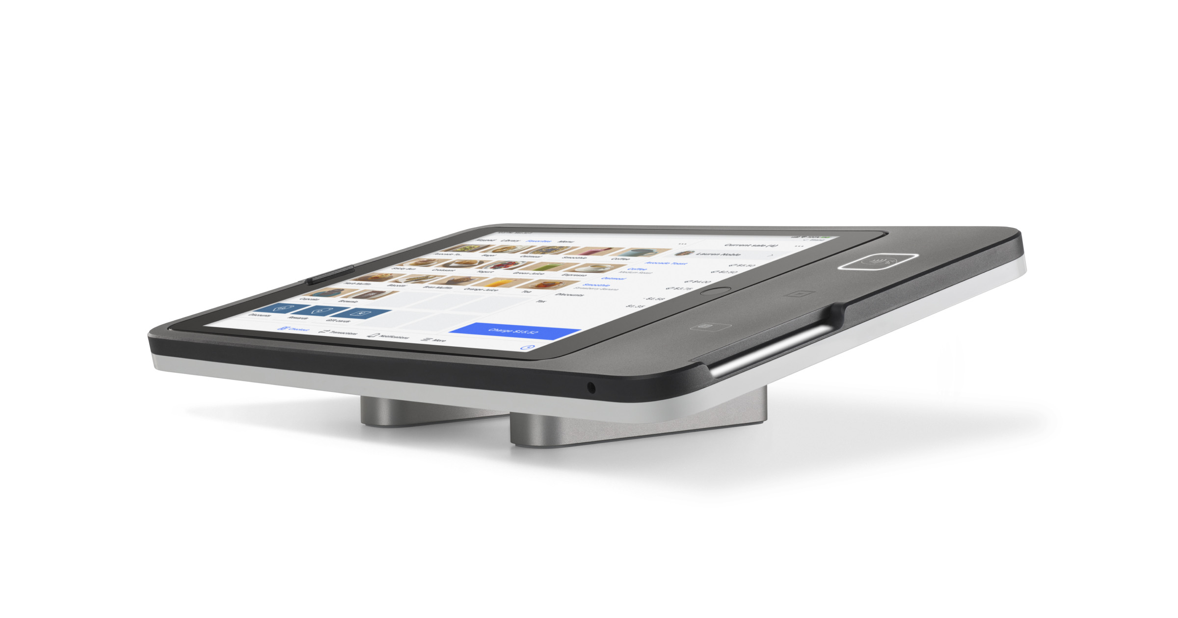 A payment terminal on a merchant counter